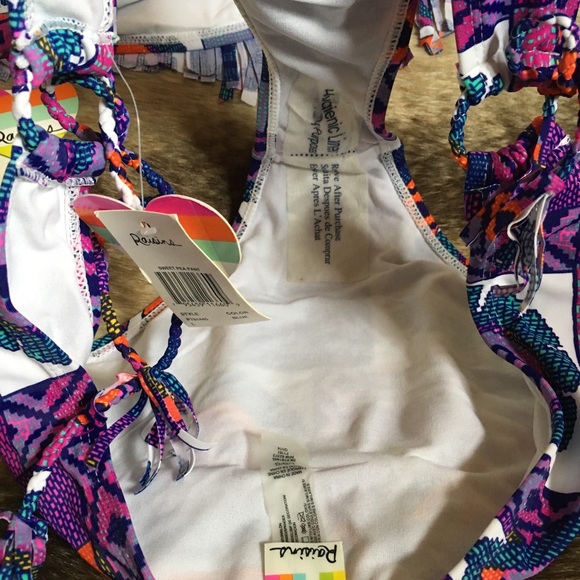 🛍 Raisins Fringe Festival Bikini, Size Large, NWT - Picture 5 of 7